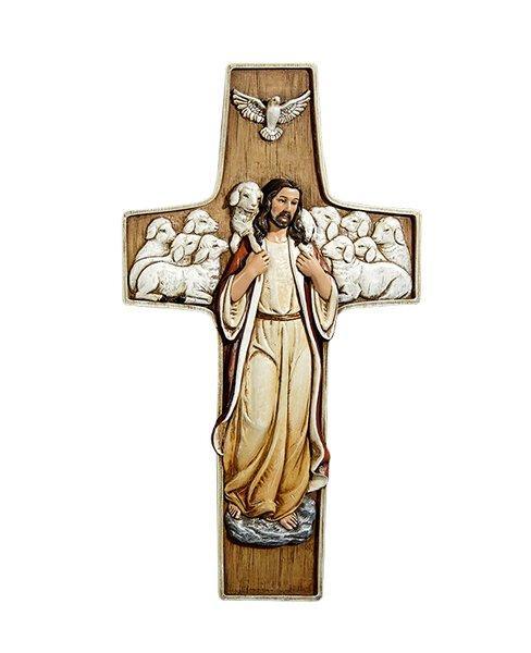 Calvary Good Shepherd Cross (San Giovanni Collection) - 10" H - Saint-Mike.org