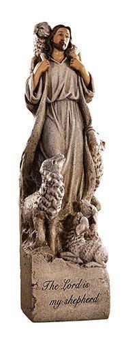The Lord Is My Shepherd Statue (Figures of Faith Collection) - 12" H - Saint-Mike.org