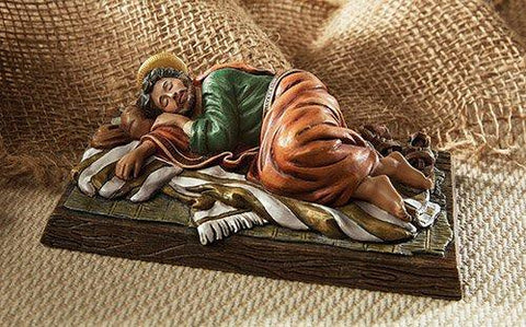 St. Joesph Sleeping Figurine - 6" W - Saint-Mike.org